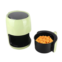 Friteuse à air numérique 2,0 L 1200 W sans huile, disponible en lilas, vert matcha et noir pour une utilisation quotidienne à la maison