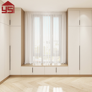 Solid Wood Custom Combined Walk in <strong>Wardrobe</strong> for Master Bedroom <strong>with</strong> Adjustable <strong>Shelf</strong> <strong>Drawer</strong> <strong>and</strong> Hanging Rail for Home Storage - Product Image 2