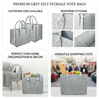 Sac fourre-tout en feutre multifonctionnel, portable, grande capacité, géométrique, personnalisable, pochette de rangement, voyage, tendance, durable
