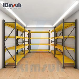 מחסן מתלים ברמה רב מתלים ברמה מתכת זווית פלדה מדף סופרמרקט מדפים מתלה מתכת אור - Product Image 2