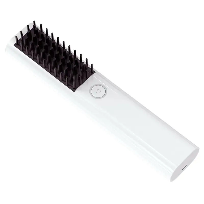 Household Portable Electric Anion Hair Straightener USB Rechargeable Detachable Battery Anti-Scald Cordless Hair Comb