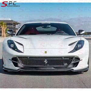 Kit de carrosserie en fibre de carbone sèche SPC 812 pour Ferrari 812 Prepreg Aeokit en fibre de carbone pour 812 Superfast GTS Lip Spoiler Kit - Product Image 2