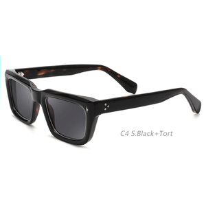 Gafas <span class=keywords><strong>de</strong></span> sol cuadradas <span class=keywords><strong>de</strong></span> acetato <span class=keywords><strong>de</strong></span> marca personalizada <span class=keywords><strong>de</strong></span> gama alta <span class=keywords><strong>2022</strong></span> con <span class=keywords><strong>lentes</strong></span> polarizadas UV400 NUEVO estilo comercial con detalle <span class=keywords><strong>de</strong></span> remache - Product Image 5