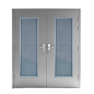 ZHTDOORS Manufacturer Customized Commercial Industrial Transformer Room Ventilation and Silencer Steel Louver <strong>Door</strong> - Product Image 3