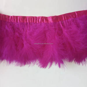 Sendy, decoración de alta calidad, flecos de marabú teñidos, adorno de plumas de marabú de pavo para vestido, imitación adicional - Product Image 3