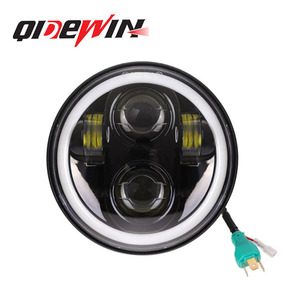 5.75 Inch Wrangler Headlight With Integrated High And Low Beam Lenses Full Round Aperture Car Motorcycle <b>Spotlight</b> Modification - Product Image 4