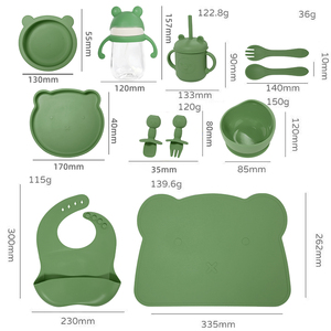 Atacado Custom Factory Baby Tableware Seguro Caranguejo de Silicone e Dinossauro Placas Elefante Placa em Crianças Jantar Categoria - Product Image 4