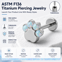 Kaishee 16G Base de labret en titane sans filetage à poussoir, bijoux de corps raffinés, incrustation de zircon, piercing en titane, stud de lèvre Medusa