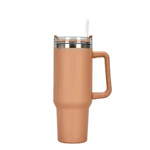 Hot Selling 2023 40Oz Handle Tumbler With Straw 40oz Insulated Cup