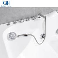 Baignoire de massage intérieure autoportante en acrylique au design moderne Baignoire spa à remous avec oreiller 1 ensemble de baignoire d'hydromassage