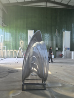 Sculpture en acier inoxydable finition miroir Sculpture en acier inoxydable Statue à vendre