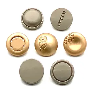 Yiwu Custom Button Benutzer definierte 15mm um geformte Kunststoff Metall Druckknopf für Kleidungs stück