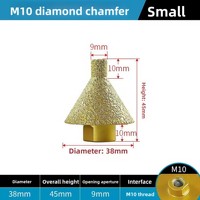 Tête de perçage et de meulage M10 M14 pour le chanfreinage et l'élargissement des carreaux de céramique et de pierre coniques