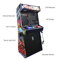 Vente en gros de machine de jeu de tir pour enfants de 26 pouces, plusieurs joueurs, pistolet à lumière, simulateur PC, plus de 7000 jeux, 1 an d'assistance en anglais/espagnol