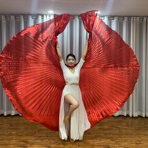 <span class=keywords><strong>Accessoires</strong></span> de <span class=keywords><strong>danse</strong></span> du ventre pour spectacle, ailes bleu royal, style oriental égyptien indien arabe, en polyester pour femmes, pour la scène - Product Image 4