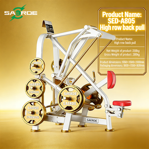 SAERDE Máquina de fuerza para gimnasio, equipo de fitness, máquina combinada de pecho, espalda y hombros con carga de discos, máquina combinada sentada para pecho y espalda. - Product Image 1