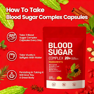 كبسولات مركبة لدعم مستوى السكر في الدم للبالغين مع 20 نوعًا من المستخلصات العشبية، مبيعات ساخنة - Product Image 5