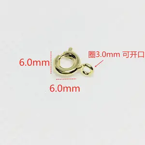 Schlussverkauf Frühjahrs-Schlippen Halskette Herstellungsergebnisse 5 mm 5,5 mm 6 mm 7 mm Ringe 14 K Gold gefüllte Schmuckschlippen