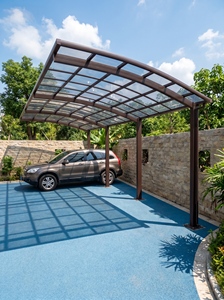 Modern Aluminum Frame Polycarbonate Roof Carport Outdoor Waterproof Parking Shed - Product Image 4