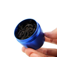 Boîte de conserve mini portable en alliage de titane et d'aluminium de 70 ml, boîte à thé scellée, petite boîte à thé en métal, boîte d'emballage pour voiture