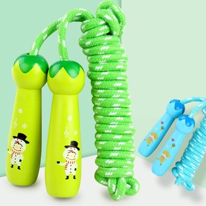 2025 haute qualité nouveaux enfants dessin animé manche en bois Polyester <span class=keywords><strong>corde</strong></span> gymnastique <span class=keywords><strong>exercice</strong></span> <span class=keywords><strong>corde</strong></span> à <span class=keywords><strong>sauter</strong></span> perte de poids <span class=keywords><strong>corde</strong></span> à <span class=keywords><strong>sauter</strong></span> - Product Image 1