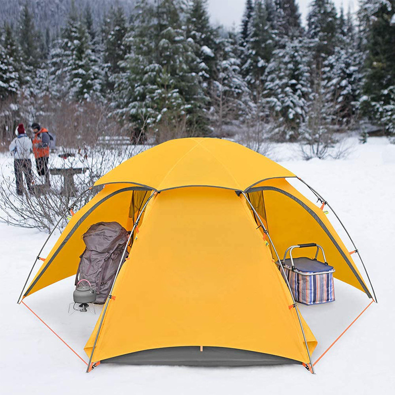 Rainproof Ice Fishing Lightweight 4 Season Tent Double Layer Camping 3000mm