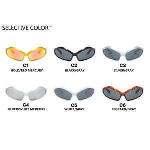 แว่นกันแดดกีฬาแบบใหม่ ดีไซน์เฉพาะตัว ทันสมัยและเป็นเอกลักษณ์สำหรับผู้หญิง - Product Image 3