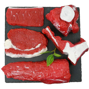 Simulation de côtelettes d'agneau crues en plastique rouleaux de <span class=keywords><strong>boeuf</strong></span> steak modèle alimentaire accessoires de viande de cowboy pour décoration d'hôtel de restaurant occidental - Product Image 6