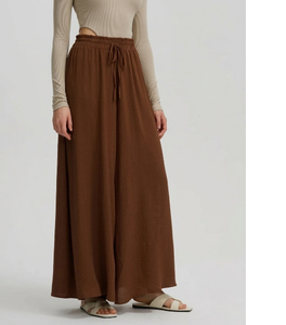 กางเกงสเวตเตอร์เอวสูงกันรอยยับสำหรับผู้หญิงกางเกงลำลองยืดหยุ่นแบบปกติสำหรับสวมใส่สบายๆทุกวันและตลอดทั้งวัน - Product Image 1