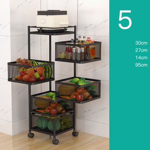 Estante Giratorio Multicapa para Verduras BBA304, Estante de Almacenamiento de Frutas y Verduras para el Hogar - Product Image 4