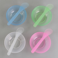 Ensemble complet d'outils de mélange en plastique pour la beauté, avec bols de mélange, fournitures pratiques pour la préparation de masques faciaux et les soins de la peau