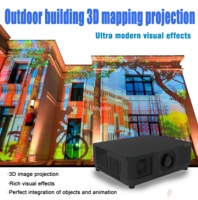 Projecteur holographique transparent populaire pour l'extérieur, écran de projection interactif, projection de contenu gratuit, projecteur holographique
