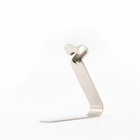 Clip à bouton unique Oem de haute qualité en acier inoxydable pince à ressort en forme de V support en acier inoxydable bouton en métal plat verrouillage à ressort Cl