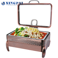 XINGPAI marmite chauffante service traiteur hydraulique réchaud 304 acier inoxydable buffet réchaud pour hôtel restaurant