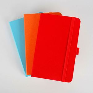 Custom A5 Hardcover PU Leather Notebook Cheap Bulk Ruled <b>Journal</b> with Lining Printed Style Red/Black/Blue 80 Sheets - Product Image 2