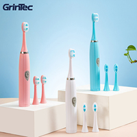 Brosse à dents électrique intelligente à vibration sonique, antibactérienne, à poils souples, blanchissante, pour adultes, pour usage domestique, vente chaude