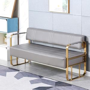 Ensemble moderne de meubles de salon <span class=keywords><strong>avec</strong></span> accoudoir doré de luxe pour hôtels salons de coiffure salles de bains centres commerciaux supermarchés-salle d'attente canapé - Product Image 6