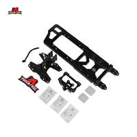 POISON FROG 76002 support de plaque d'immatriculation en acier inoxydable pleine grandeur noir pour Jeep Wrangler JL accessoire extérieur cadre de plaque d'immatriculation