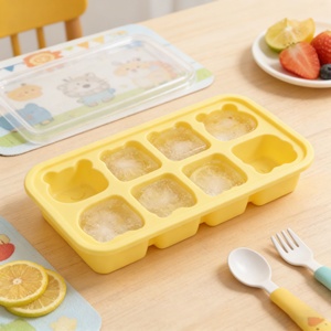 Wholesale Silicone Rectangular Mold Six Grids Ice Cube Tray <b>Reusable</b> Grade Household Custom Eco-Friendly Food Box - Product Image 4