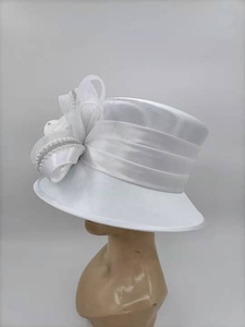 Mũ Lông Vũ Trang Trọng Cho Nữ, Mũ Nhà Thờ Màu Trắng Rộng Vành Trang Trọng Thời Trang Thanh Lịch Mới Cho Ngày Của Mẹ - Product Image 2