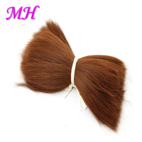Cheveux humains artificiels lisses, double trame, qualité supérieure, cheveux de chameau bouillis, utilisés pour les produits capillaires, laine de chameau