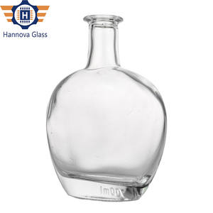 Botella de matraz redondo de estilo nórdico de 700ml para artesanía Gin Whisky Tequila <span class=keywords><strong>Mezcal</strong></span> logotipo personalizado botella de vidrio de espíritu en forma de disco vacío - Product Image 5