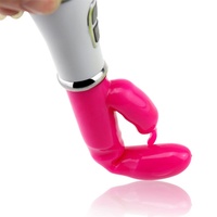 Vibrateur Lapin Électrique pour Femme, Dispositif de Masturbation Féminine, Vibrateur Baguette AV pour Point G, Produits pour Adultes, Vente en Gros, Flirt
