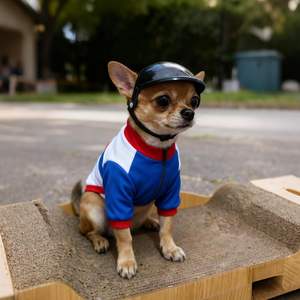 Casco Ajustable Ligero y Resistente <span class=keywords><strong>para</strong></span> Perros y Gatos, Color Negro, Talla Extra Pequeña, con Orificios <span class=keywords><strong>para</strong></span> las Orejas, <span class=keywords><strong>para</strong></span> Actividades al Aire Libre, Motocicleta, Bicicleta - Product Image 2