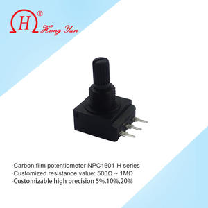 Potenciómetro rotatorio de alta calidad con eje aislado, potenciómetro de película de carbono, componentes pasivos - Product Image 5