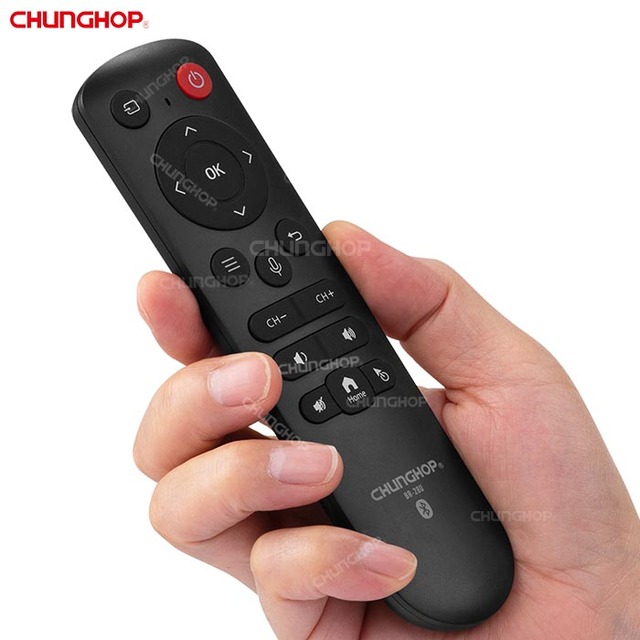 For BR-28U 2.4G Wireless Smart Voice TV Remote Control with Fixed/Learning Code Plastic Material Universal Air Mouse