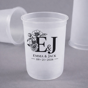 Gobelets givrés personnalisés avec votre propre logo pour mariage, 12 oz, 16 oz, gobelets en plastique jetables pour <span class=keywords><strong>bubble</strong></span> <span class=keywords><strong>tea</strong></span>, café, forme en U - Product Image 1