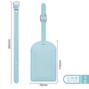 Thời Trang Hành Lý Vali nhãn tag biểu tượng tùy chỉnh PU da Tên ID nhãn tag Du Lịch Da Túi hành lý tag - Product Image 4