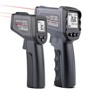 -50 ~ 1600c Termometer Rumah Tangga Industri Laser Ganda Pistol Suhu Laser Alarm Suhu Rendah Tinggi Termometer Inframerah