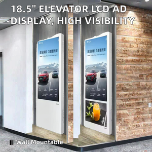 Affichage numérique LCD publicitaire intelligent pour ascenseur de 18,5 pouces |   Écran publicitaire mural animé basé sur le cloud |   Haute visibilité - Product Image 2